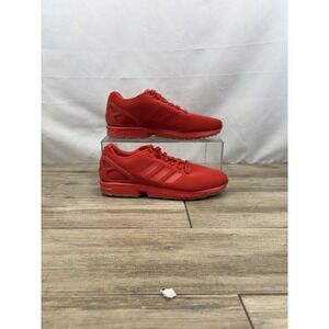 Adidas Mens Originals ZX Flux Primeknit Triple Red Running‎ Shoes Size 10 S76497